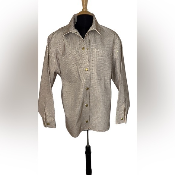 TRIARCHY Tops - TRIARCHY Ms. Cali Crystal Embellished Denim Jacket